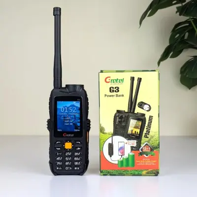 retel G3 Antenna Phone with 9800mAh Power Bank & Dual SIM